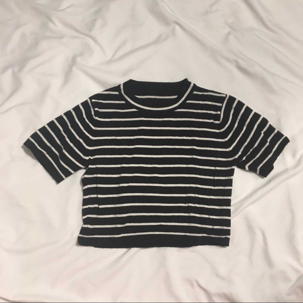 Striped crop top